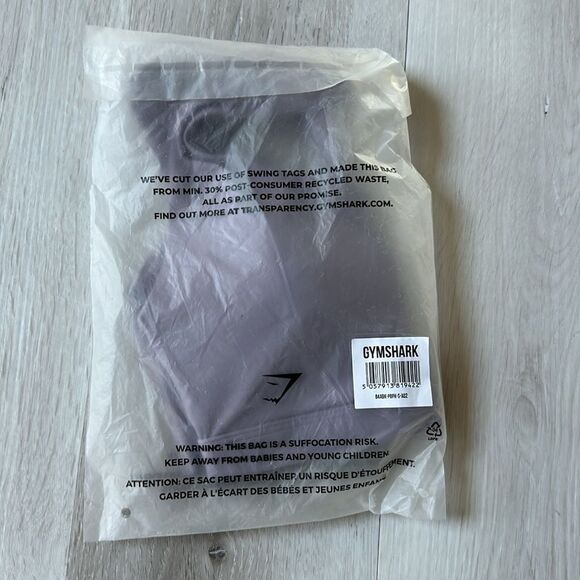 Gymshark Crossover Sports Bra light support Size S in Slate Lavender NWT in pack - Picture 8 of 9